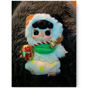 Cailai Lai AUTHENTIC MIGO Baby Three Toya YiYa Cailai Lai Plush Pendant Opened